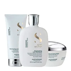 Kit Alfaparf Milano Professional Semi Di Lino Diamond - Shampoo 250ml + Condicionador 200ml + Máscara 200ml Kit