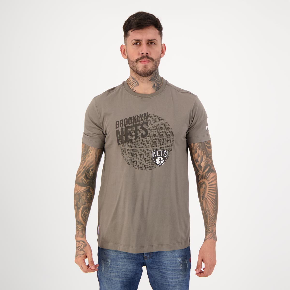 Camiseta New Era NBA Brooklyn Nets Core Ball Chumb