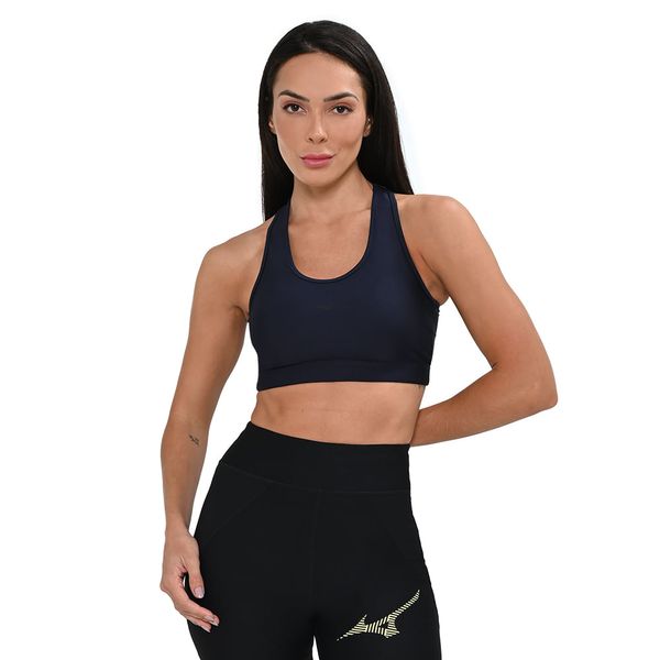 Top de Treino Mizuno Sportwear Feminino P Azul