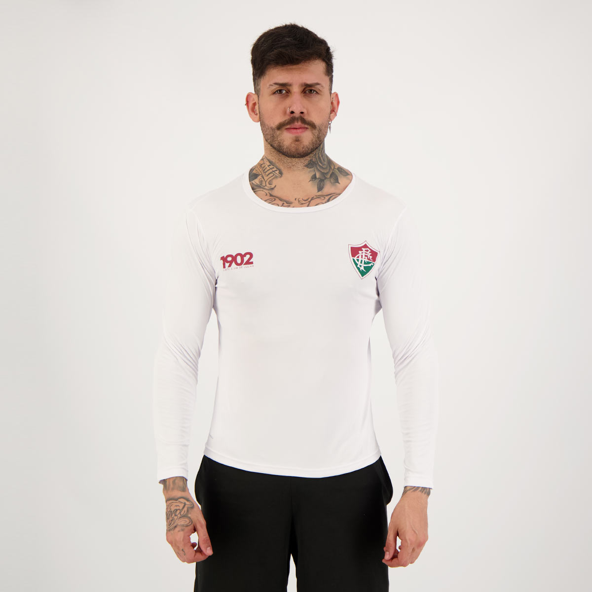 Camisa Fluminense Calm Manga Longa Branca
