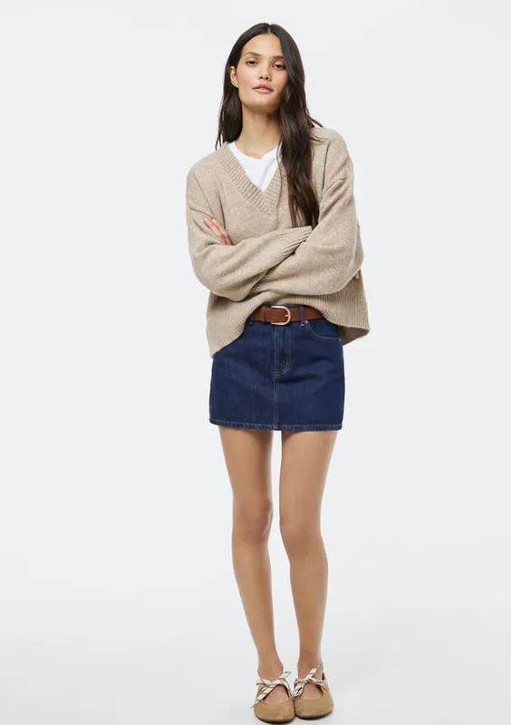 Shorts Saia Jeans Reto - Azul 034