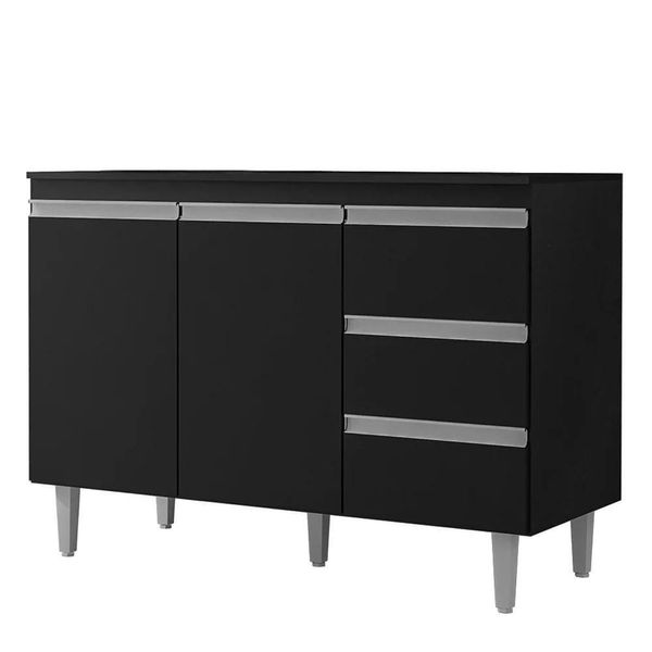 Balcão Gabinete Cozinha Andreia 100cm 2 Porta S-t Ajl Móveis
