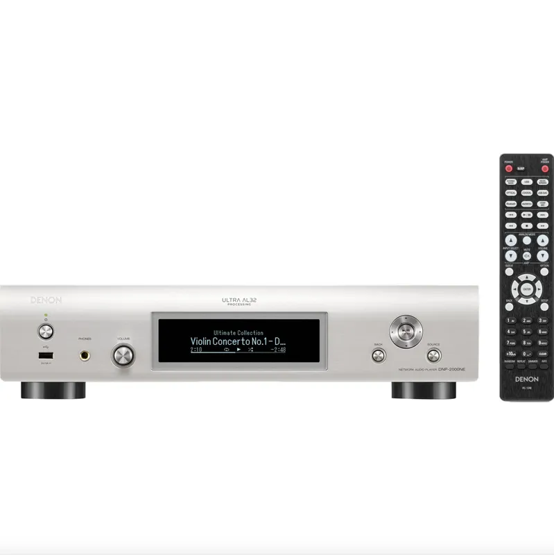 Denon DNP-2000NE Streamer de áudio DAC de alta resolução com HEOS ( Prata ) Made In Japão - 120v