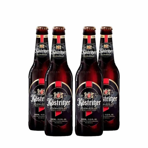 Pack 4 Cerveja Alemã Köstritzer Schwarzbier 330ml
