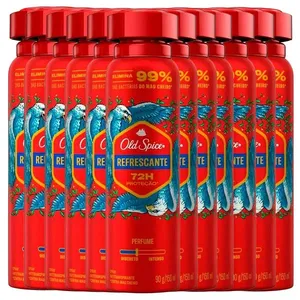 Kit Desodorante Aerosol Old Spice Refrescante 150ml - 12 unidades