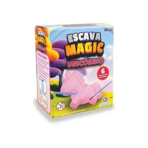 Brinquedo Escava Magic Unicórnio Polibrinq Arqueologia Mágica