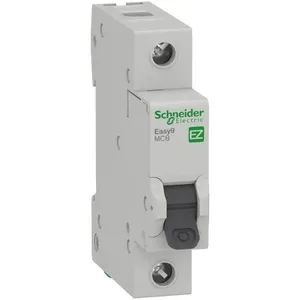 Disjuntor Easy9 1p com Curva C de 63 Ampères E 230 Volts Ez9f33163 Schneider Disj.easy9 1p 63a C