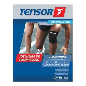 Joelheira de Compressão Tensor Preta Grande