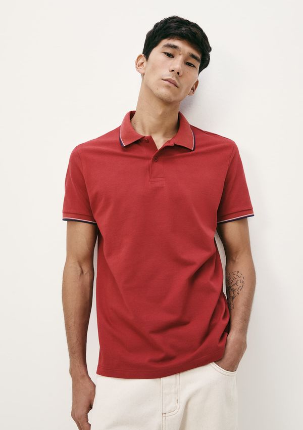 Camisa Polo Básica Masculina Manga Curta Em Piquet - Vermelho P
