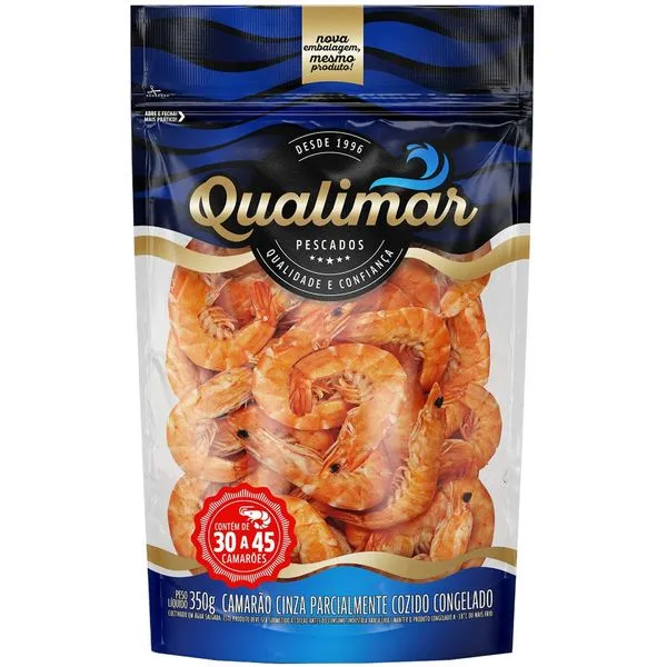 Camarão Inteiro Qualimar 30/45 350g