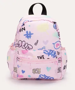 mochila pequena infantil street rosa Único