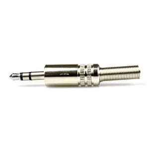 Plug P2 Stereo Evus Metal Com Mola Niquel Macho C-070