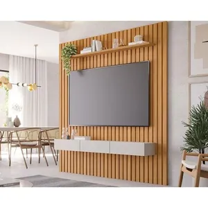 Painel Quarto p/TV até 65 Pol Maragogi 1Porta 2Gavs 185cm Nature/Off White-Permóbili