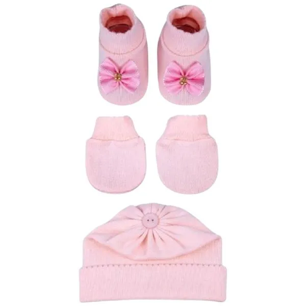 Kit Bebê RN Sanches 3 Peças Rosa (MP)