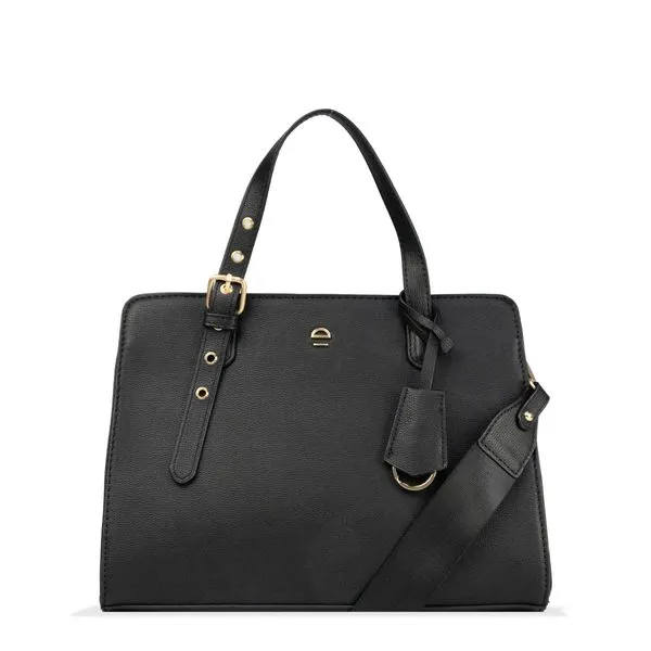 Bolsa Mão e Transversal Nó Essentials Le Postiche PRETO