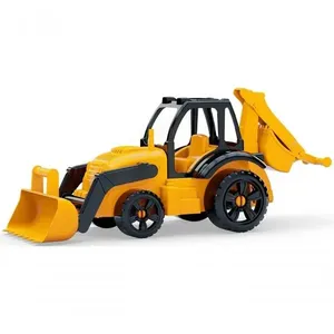 Brinquedo Trator Retroescavadeira Agroworks Infantil Resistente Amarelo com Caixa GGB Plast Brinquedo Trator Retroescavadeira Agroworks Infantil Amarelo Resistente GGB Plast