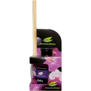 Difusor de Ambientes Zafira para Perfumar Casa por Mais Tempo com Varetas em Madeira Amazônia Aromas Difusor de Ambientes Zafira com Varetas em Madeira para Perfumar por Mais Tempo Amazônia Aromas