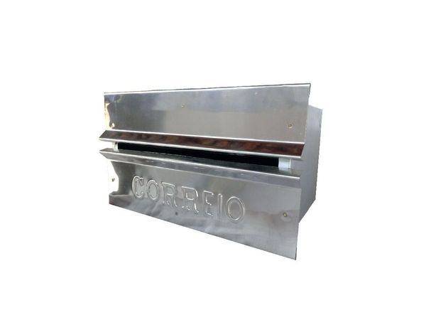 Caixa Correio Galvinox Fundo Chapa Frente Inox 15x25x12cm