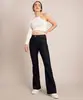 calça flare jeans cintura média azul ascuro 42