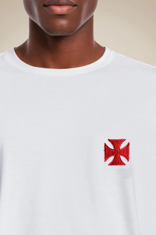 Camiseta Pima Cruz De Malta Branco - G