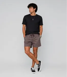 Bermuda Masculina Em Sarja Rota Da Onda Cinza G