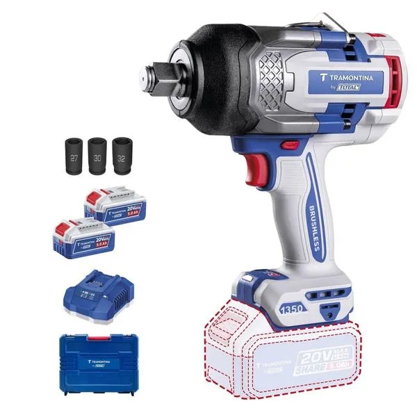 Chave de Impacto Tramontina by TOTAL 3/4" 20V 1350 N.m Brushless