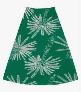 Saia Midi Feminina Viscotorcion Rovitex Verde P