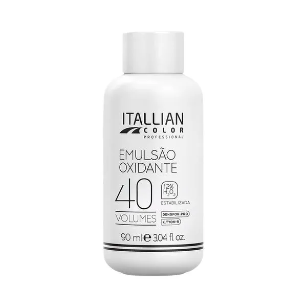 Emulsão Oxidante Itallian Color 40 Volumes 90ml Emulsao Itallian 90ml Ox Volume 40