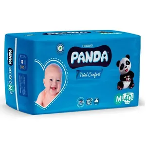 Fralda Descartável Infantil Panda Total Confort Mega M 40 Unidades