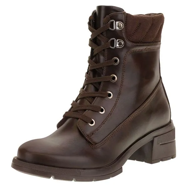 Bota Feminina Coturno Mooncity - 72202 CAFÉ 34