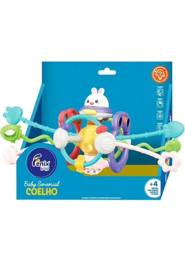Brinquedo Baby Sensorial Coelho Fenix - FBB-399