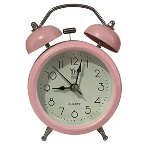 Relógio De Mesa Yn Clock Despertador Rosa (MP)