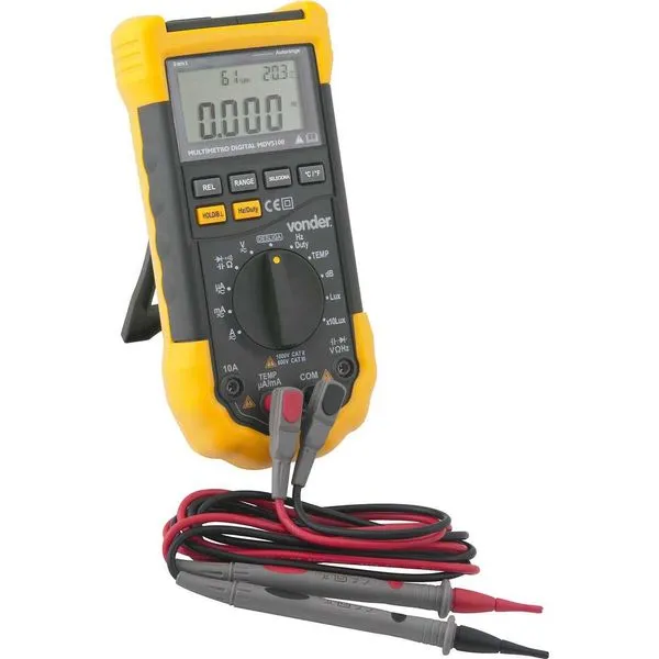 Multímetro Digital CAT. III 600V Multifunção MDV5100 - VONDER