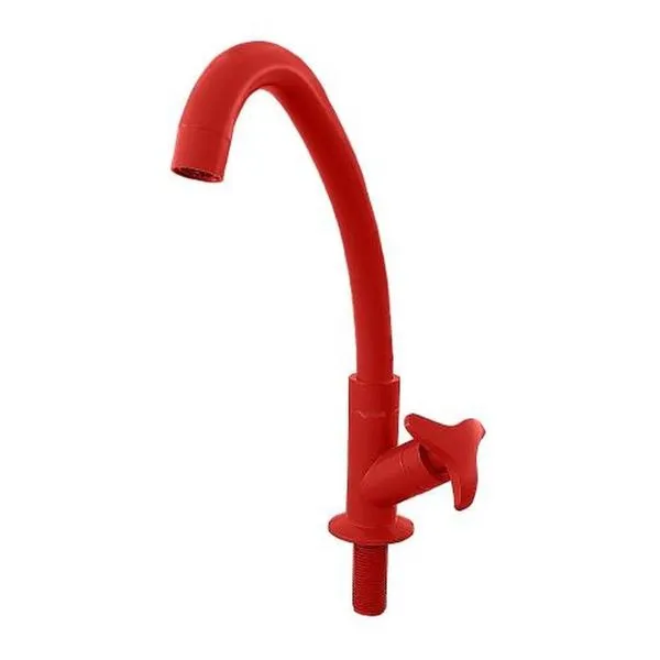 Torneira para Cozinha de Mesa Dalia Bica Móvel Alta em Plástico Abs Vermelho Socel Torneira para Cozinha de Mesa Dalia Bica Móvel Alta Abs Vermelho Socel