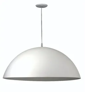 Pendente 1 Lâmpada Contemporaneo Redondo 60W Alumínio Pantoja 6000 Branco Bivolt