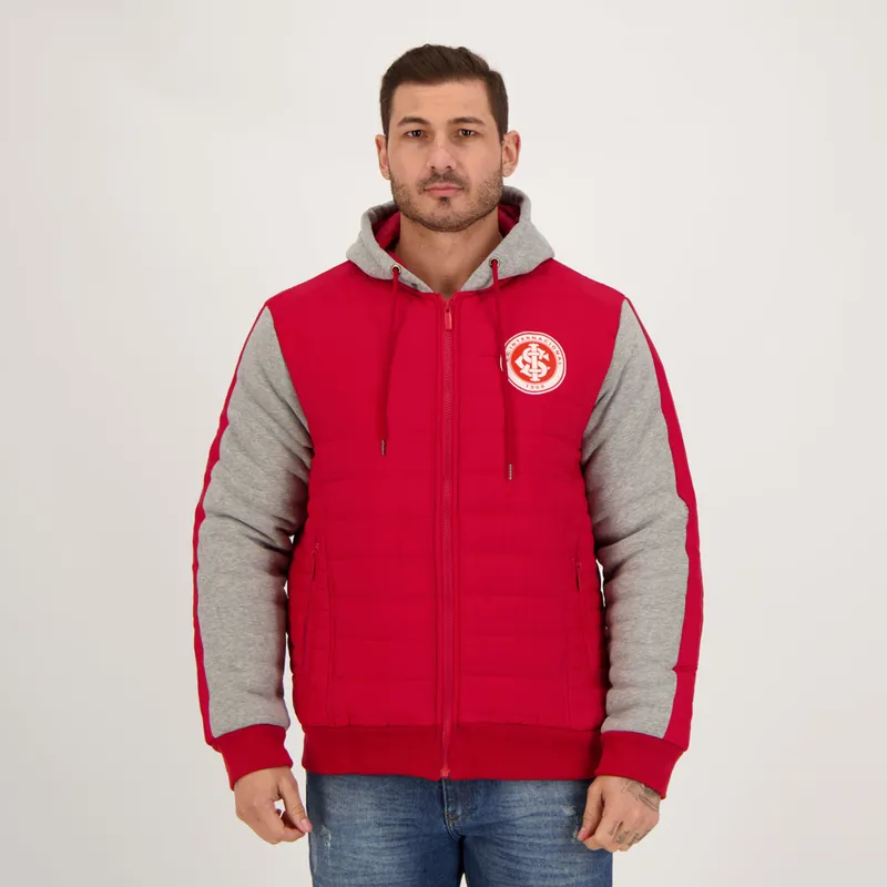 Jaqueta Internacional Padding Moletom Vermelha