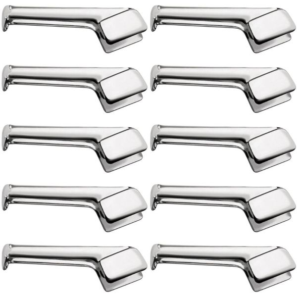 Kit 10 Pegadores 18cm para Servir Inox Macarrão Salada Comida Servir Restaurantes Buffets Taumer