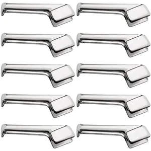 Kit 10 Pegadores 18cm para Servir Inox Macarrão Salada Comida Servir Restaurantes Buffets Taumer
