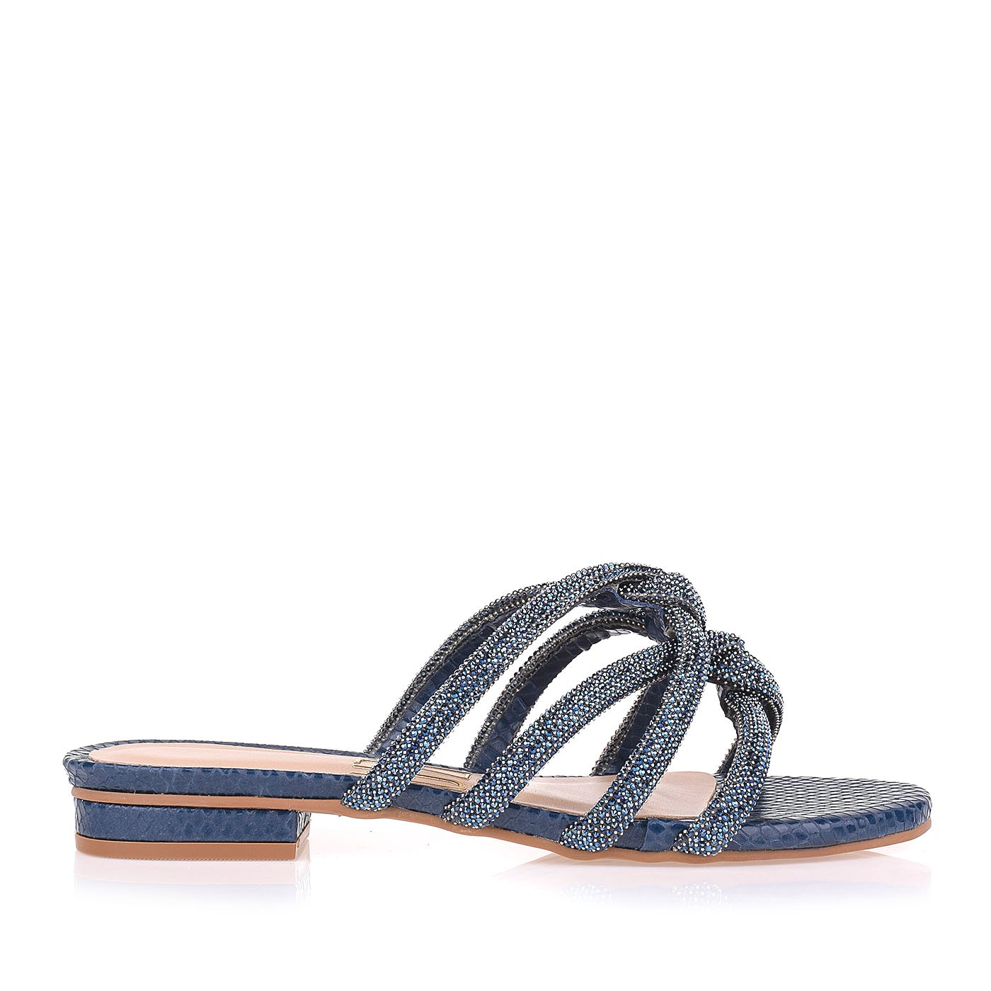Flat Salto Baixo New Snake Safira