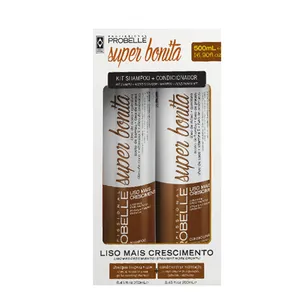 Kit Probelle Shampoo + Condicionador Liso Mais Crescimento 500ml Cada