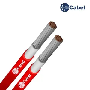 Cabo Solar 6 e 0mm2 50m para Instalações Fotovoltaicas Alta Durabilidade Eficiente Condução Vermelho Cabo Solar 6 e 0mm² 50m para Sistema Fotovoltaico Resistente a Intempéries e Raios UV Vermelho