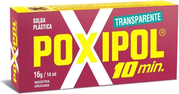 Adesivo Epóxi Poxipol 10min Pastoso Transparente 16g 1538 - Poxipol