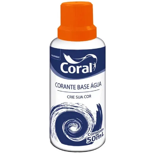Corante Líquido à Base de Água 50ml Laranja - 5202606 - CORAL
