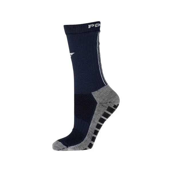 Meia Penalty Grip Antiderrapante Preta 33-38 – Conforto e Aderência para Chuteiras e Tênis - Marinho Único