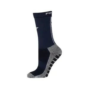 Meia Penalty Grip Antiderrapante Preta 33-38 – Conforto e Aderência para Chuteiras e Tênis - Marinho Único