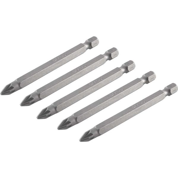 Bits com Ponteira Pozidrive Encaixe de 1/4" PH2 com 5 Peças Vonder Bits Ponteira Pozidrive encaixe de 1/4" PH2 75mm c/5pcs Vonder