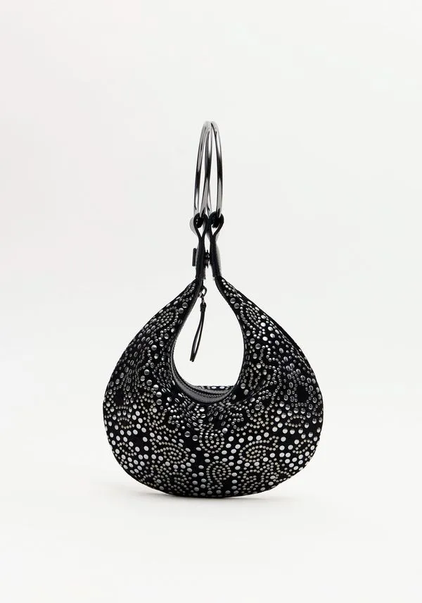 Bolsa Clutch Com Tachas Preto U