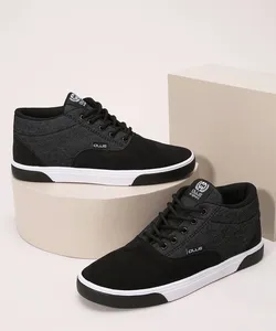 Tênis Masculino com Recorte Cano Alto Ollie Preto 39