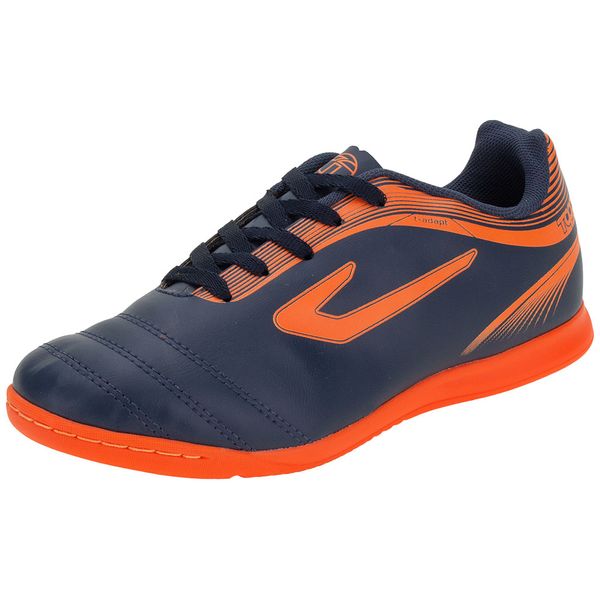 Chuteira Infantil Masculina Indoor Cup Topper - 42013468 AZUL/LARANJA 33