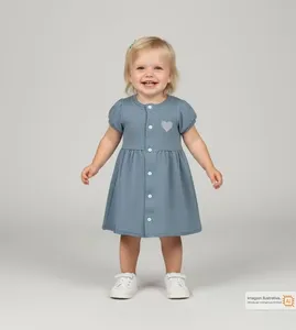Vestido Coração Azul - 2